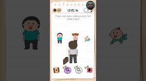 Ini mengevaluasi kemampuan berpikir logis anda, refleks, akurasi, memori dan kreativitas. Kunci Jawaban Brain Test 2 Keluarga Budiman Level 14 Papa Joni Baru Pulang Kerja Sini Peluk Papa Youtube