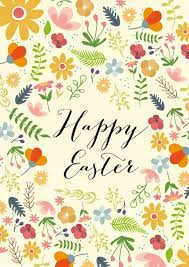 Floral pattern and plant theme. Happy Easter Flower Background Happy Easter Cards Send Real Postcards Online