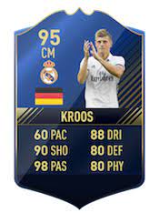 No estoy de acuerdo, a mi me alucina kroos toty,el if ya lo tuve y me encanto pero este es que es un centrocampista perfecto. Fifa 17 Toty Toni Kroos 95 Fut Ultimate Team Card By Maxime Ghem016 On Deviantart