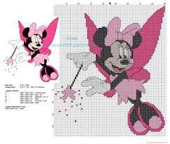 Schemes of embroideries for every taste. Minnie Mouse Tinker Bell Pink Dress Free Cross Stitch Pattern Free Cross Stitch Patterns Simple Unique Alphabets Baby