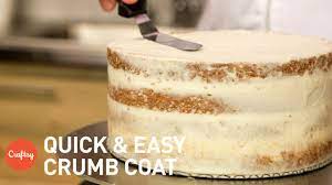 How To Crumb Coat A Cake Buttercream Tutorial With Erica O Brien Youtube
