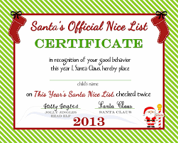 Below is one of the santa's nice list certificate template free printables we have shared with you. 8 Nice List Certificate Ideas Nice List Certificate Awesome Lists Santa S Nice List