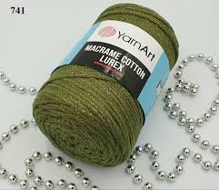 Yarnart Macrame Cotton Lurex Cotton Cord Macrame Yarn Lurex Etsy Yarn Knitting Gauge Macrame