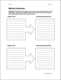 Making Inferences Chart Freeology