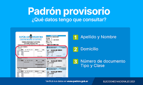 Pero desde hoy la ciudadanía puede consultar sus datos de manera online desde el sitio www.padrón.gob.ar, padron online, padron provisorio. Camara Electoral On Twitter Eleccionesargentina Que Datos Tengo Que Verificar En El Padron Provisorio Https T Co Knnituh5an