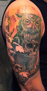 Check spelling or type a new query. Owl Skull Tattoo By Marvin Silva Tattoonow