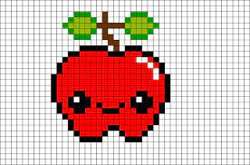 Kawaii licorne rapide pixel art facile. Pixel Art Kawaii Fruit Gamboahinestrosa