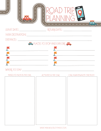 Free Printables Road Trip Planning Road Trip Planner Trip Planner Printable