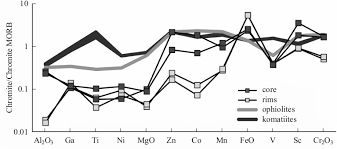 Accessory Zoned Chromites From Archean Komatiites Of The