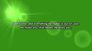 Image result for picture of  god has made everything green