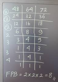 Kpk dari 72 dan 24 = 72 = 2 x 2 x 2 x 3 x 3 = 2³ x 3². Fpb Dari 48 64 Dan 72 Adalah Brainly Co Id