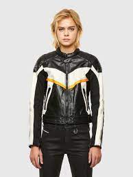 Diesel Astars Lquattro B Black Leather Jackets Image 1 Leather Jackets Women Black Leather Biker Jacket Leather Jacket Black