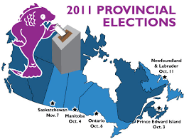 Upcoming elections, election news, deadlines and meetings. 2011 Provincial Elections Map Of Canada Carp