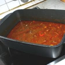 Ungarisches Gulasch Mit Paprika Und Majoran Rezept Kuchengotter Gulasch Mit Paprika Ungarisches Gulasch Gulasch