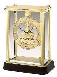 Seiko Clocks Seiko Qhg033glh Skeleton Mantel Clock
