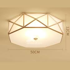 Ceiling Light Fixtures Glass Brass E27 Bedroom Unique 4 5 Light White