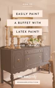 20 inspirations black dining room sideboards. Our Black Painted Sideboard How To Easily Paint A Buffet With Latex Paint