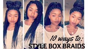 Before deciding to wear box braids, we must already know how to achieve: 10 Ways To Style Box Braids Youtube