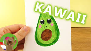 Avocado Diy Kawaii Tekenen Schattige Vrucht Zelf Maken Zachte Schil Harde Pit Youtube