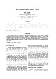 Iso (international organization for standarization). Pdf Komposisi Dalam Seni Fotografi