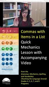 Commas With Items In A List Grammar English Grammar Rules Teaching