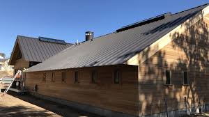 These color themes are designed with the roofing color on the left, trim in the middle, and the facade or accent color on the right. Dark Bronze Sheets Coils Gutters Metal Roofing