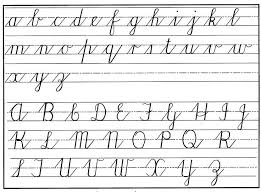 Palmer Alphabet Chart Letters Teaching Cursive Cursive