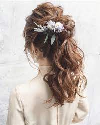 スーパーロングヘア15選 前髪やアレンジで変化を楽しんでみて hair ウェディング ヘアスタイル 結婚式 ヘアスタイル ダウン ブライダルヘア ダウン