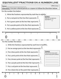 A Simple Worksheet To Assess Their Knowledge Of Equivalent Fractions Anything With Fractions On A Number Line I Foun Number Line Equivalent Fractions Fractions