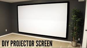 How To Build And Hang A Projector Screen This Great Video Sent To Us By One Of Our Satisfied Customers Than Projector Screen Diy Homemade Projector Projector