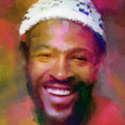 Marvin Gaye, Prince of Soul Canvas Print by Mal Bray