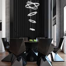 Five Six Ring Crystal Chandelier Suspension Lights Sofary Lighting