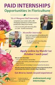 Fedex office print & ship center. Internships In Floriculture And Horticulture American Floral Endowment