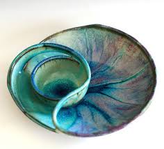 Chip And Dip Handmade Ceramic Dish Ceramics And Pottery Pottery Bowl Handthrown Stoneware 2019 Chip And Dip Pottery Handbuilding Pottery Bowls Ceramic Dishes