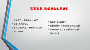 Zeka Oyunlari Cesitleri Ppt Indir