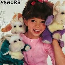 Eenvoud 8603 Baby dinosaurus patroon BABYSAURS 10 en 11 inch ontwerper  Linda Novice Vintage jaren 1980 knuffeldier speelgoed naaipatroon  ONBESNEDEN