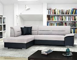 Il faut penser aussi à se faire plaisir : Canape D Angle Pas Cher Convertible Et Coffre Gris Et Noir Kasalinea