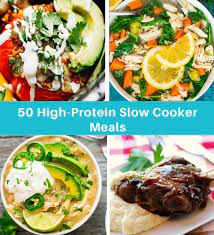 Slow cooker chicken and shrimp jambalaya full of lean protein, vegetables, and whole grains, this creole variation minus the traditional sausage packs in 33.6 grams of protein per serving. List Of 50 Of The Best High Protein Slow Cooker Recipes On The Internet