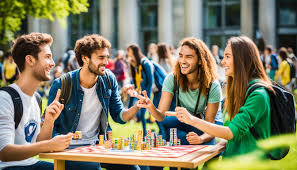 Germany students sitting