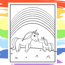 Download this running horse printable to entertain your child. Cute Unicorn Coloring Pages Printable Unicorn Coloring Book Arty Crafty Kids