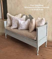 Miniature Bench Gustavian Bench Gustavian Dollhouse Etsy Doll Furniture Diy Gustavian Bench Doll Furniture