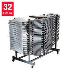 Replacement feet for costco folding chair (lifetime). Lifetime Folding Chairs With Cart White Or Almond 32 Pack