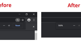 To adjust for a web page, you must manually zoom it with mouse+ctrl keys. Google Chrome 86 Omnibox Disables Zoom In Out Buttons At Max Min Levels