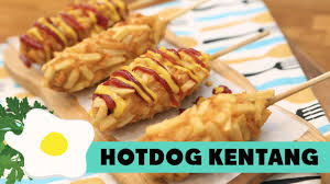 Resep Hot Dog Kentang Hotang Resep Hot Dog Kentang Ide Makanan