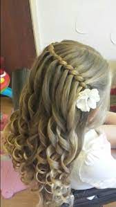Rope Waterfall Braid By Sweethearts Hair Design Flower Girl Hairstyles Sweethearts Hair Design Girl Hair Dos