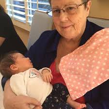 100 Year Old Person Makes Own Birthday Cake with Peach Cream and Filling
