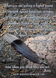 Find A Feather And Know That Your Angel Is Nearby Ready To Push You Along And Give You The Strength You Need An Feather Meaning Feather Signs Spirituality