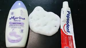 Cara Membuat Slime Dari Handbody Marina Natural Dan Pasta Gigi Pepsodent Youtube