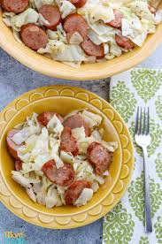 Take out the kielbasa and set aside. Kielbasa And Cabbage Skillet Mom Foodie
