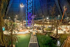 A beautiful park with playground picnic area fishing area and long paved walks around a water reclamation pond. Bass Pro Shops Opens In The Pyramid In Memphis Memphis Magazine